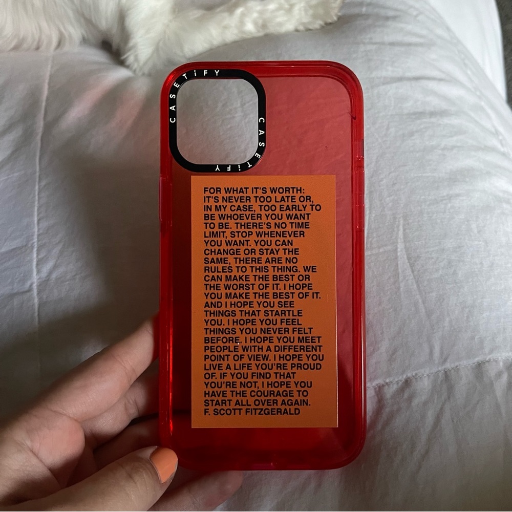 CASETIFY iPhone 12 Pro Max quote case